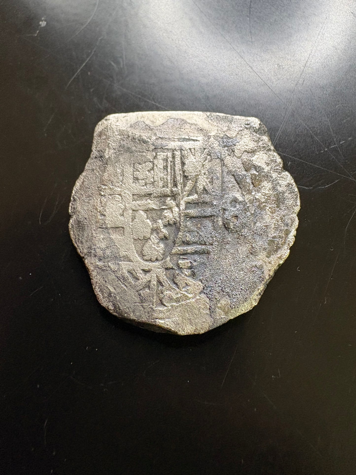 1715 Fleet 8 Reale, Royal Reverse Die, 1713 Type, Philip V Reign, Mexico City Mint, J Assayer, 24.5 Grams.