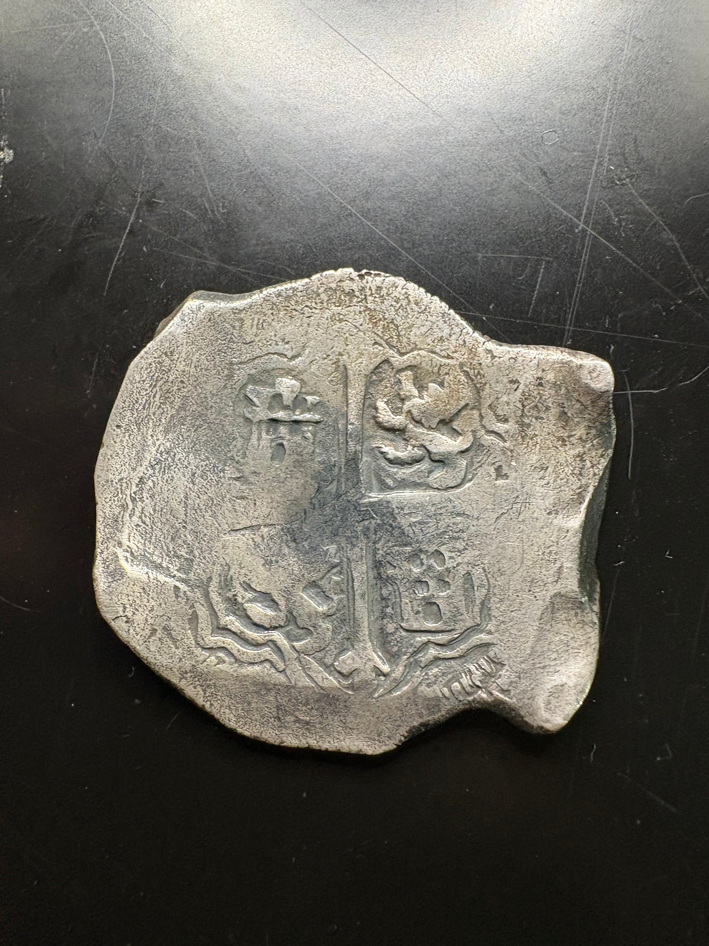 Lucayan Beach Wreck 8 Reale, Philip IV Reign, Mexico City Mint, D Assayer, 25.9 Grams, Rare Sothebys Provenance