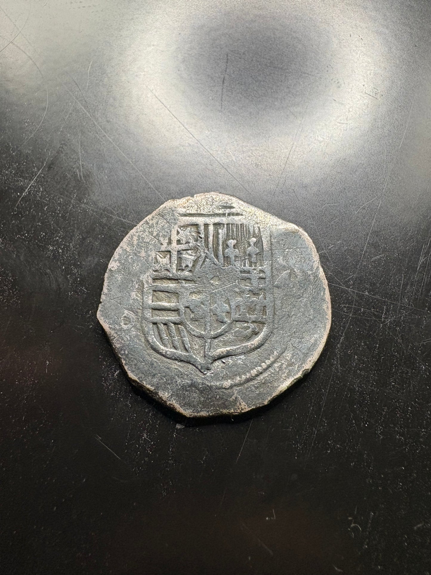 Lucayan Beach Wreck 4 Reale, Philip IV Reign, Mexico City Mint, D Assayer, 12.4 Grams, Rare Sothebys Auction Provenance.