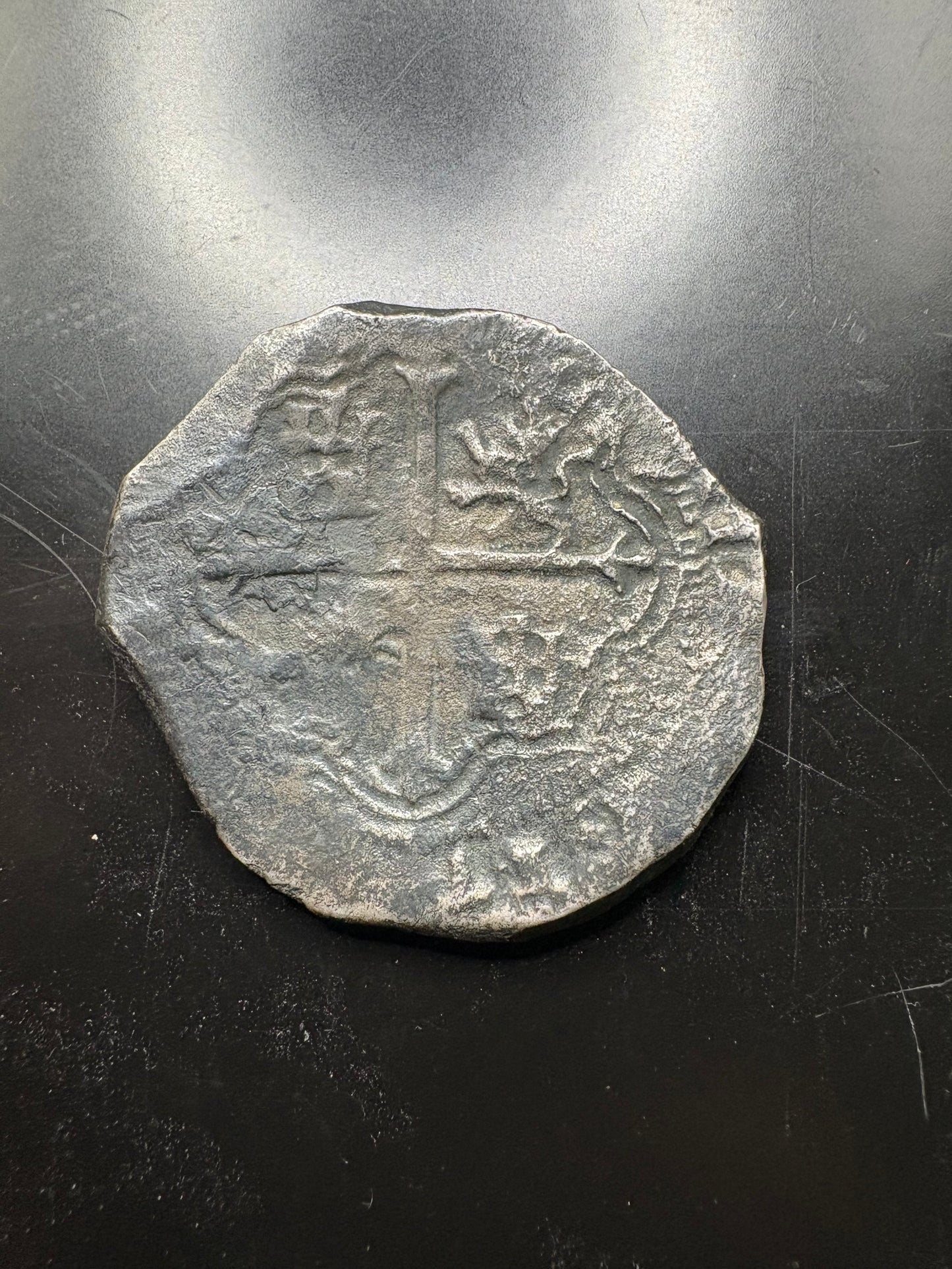 Lucayan Beach Wreck 8 Reale, Philip IV Reign, Mexico City Mint, D Assayer, 21.7 Grams, Rare Sothebys Auction Provenance.