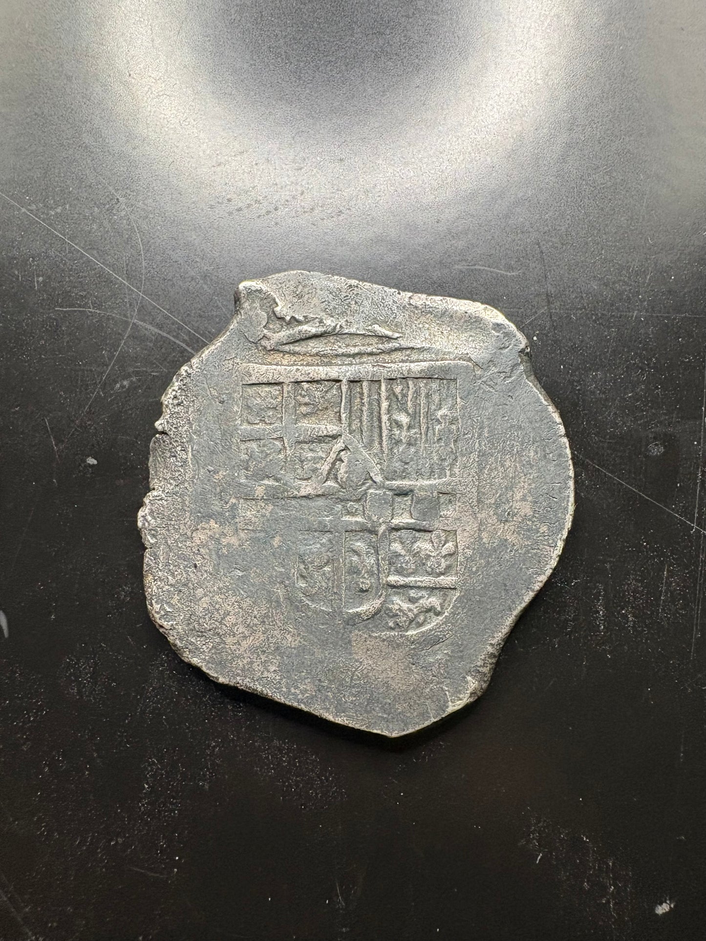 Lucayan Beach Wreck 8 Reale, Philip IV Reign, Mexico City Mint, D Assayer, 25.7 Grams, Rare Sothebys Auction Provenance.