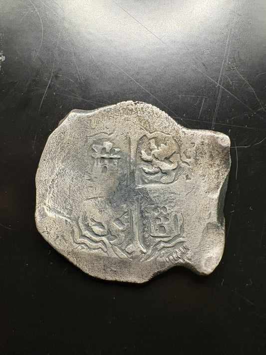 Lucayan Beach Wreck 8 Reale, Philip IV Reign, Mexico City Mint, D Assayer, 25.9 Grams, Rare Sothebys Provenance