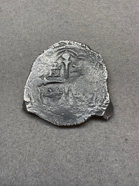 Lucayan Shipwreck 4 Reales, Mexico City Mint, D Assayer, 12.2 grams, 162X date. Ex Sothebys July 1972 sale