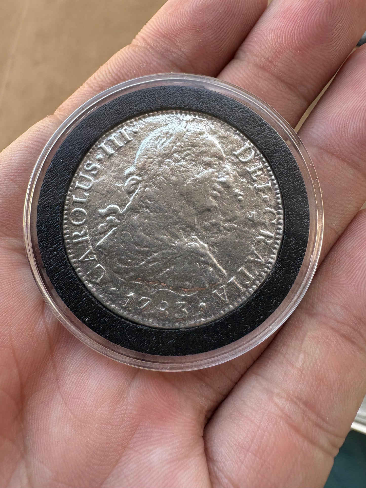 El Cazador Shipwreck 8 Reales, Extra Fine, with original hand signed COA from salvor Craig Boyd.