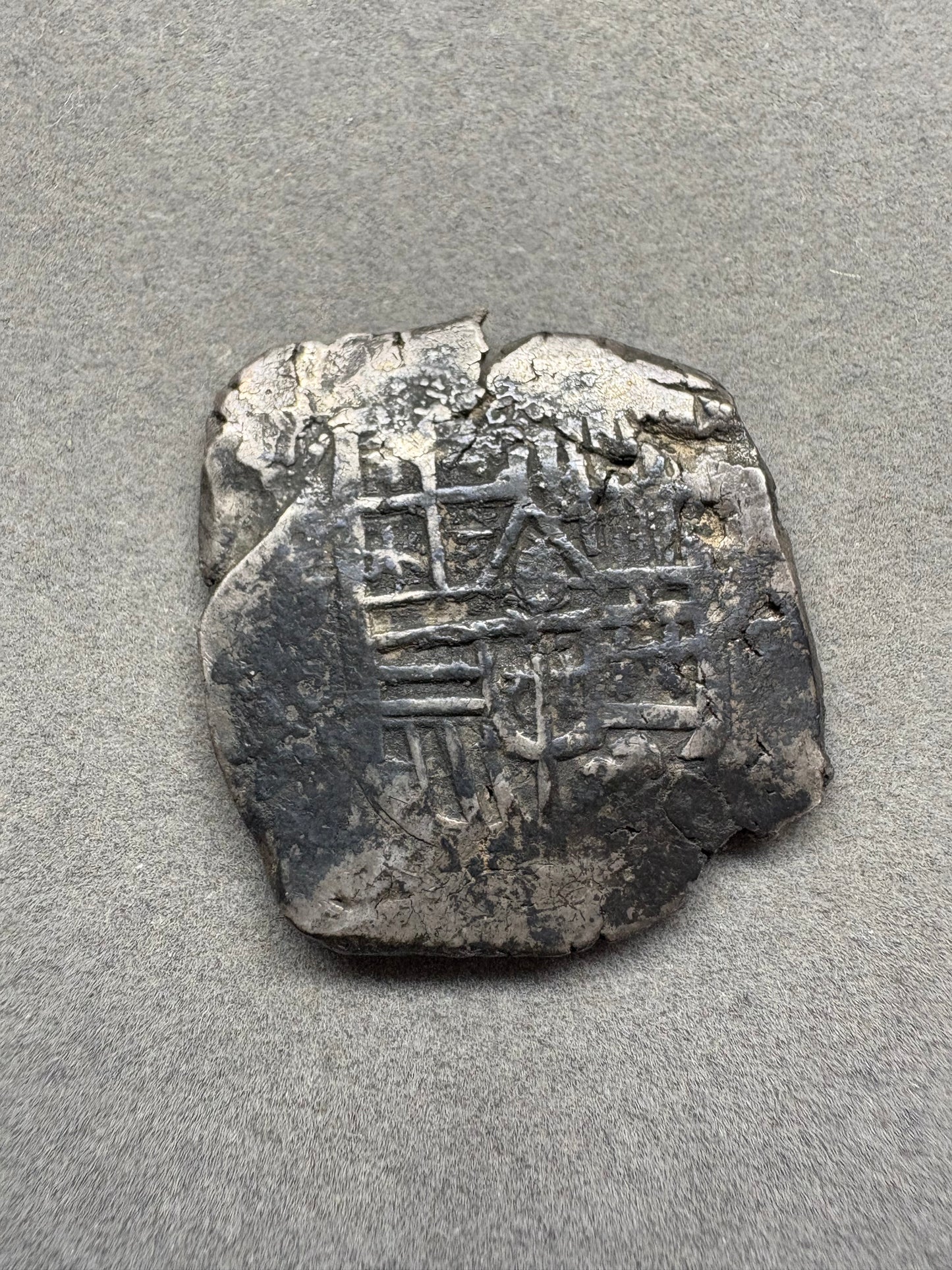 Lucayan Beach Wreck 4 Reale, Mexico City Mint, D Assayer, 12.6 Grams, Ex Sothebys 1972 Sale.