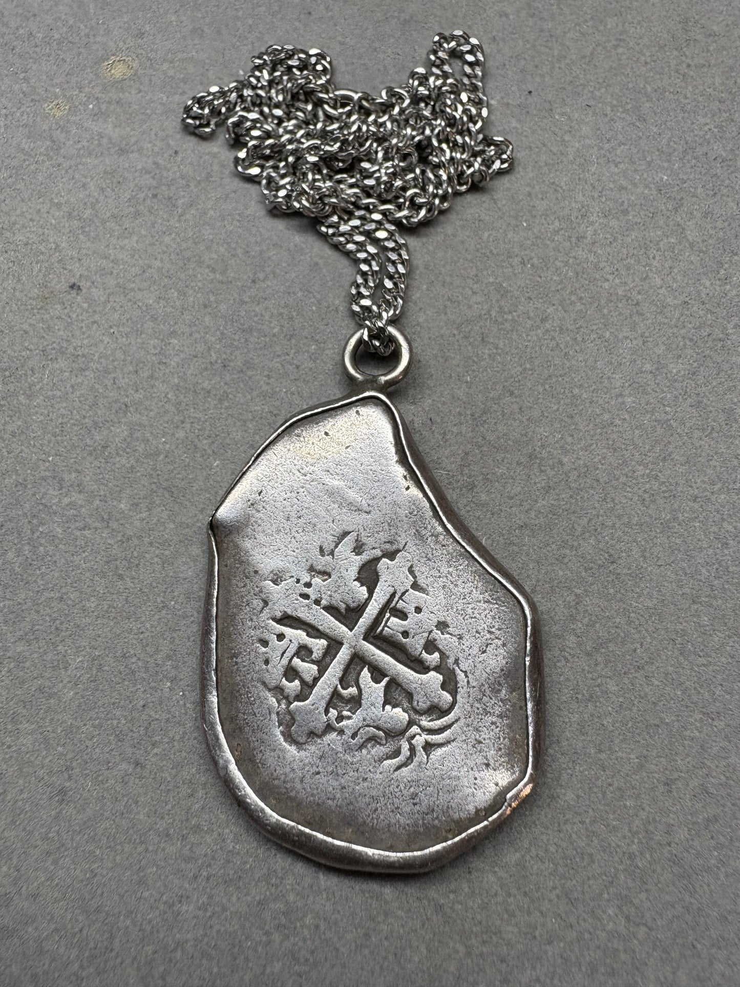 1715 Fleet 8 Reale, Mexico City Mint, NV Assayer, Original Real Eight Co. COA in Frame.