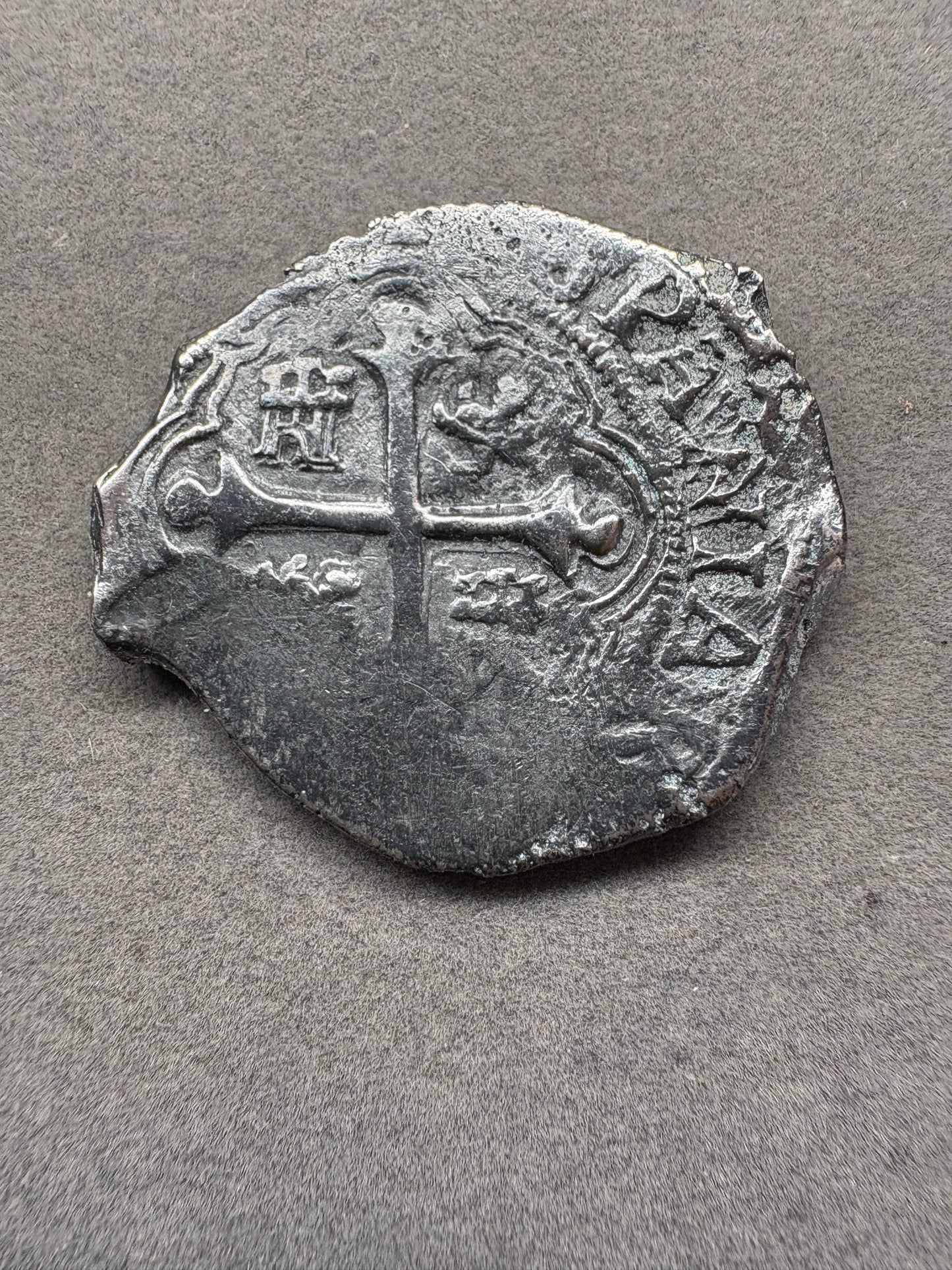 Lucayan Beach Shipwreck 4 Reales, Mexico City Mint, D Assayer, 12.8 Grams, Ex Sothebys 1972 Sale.