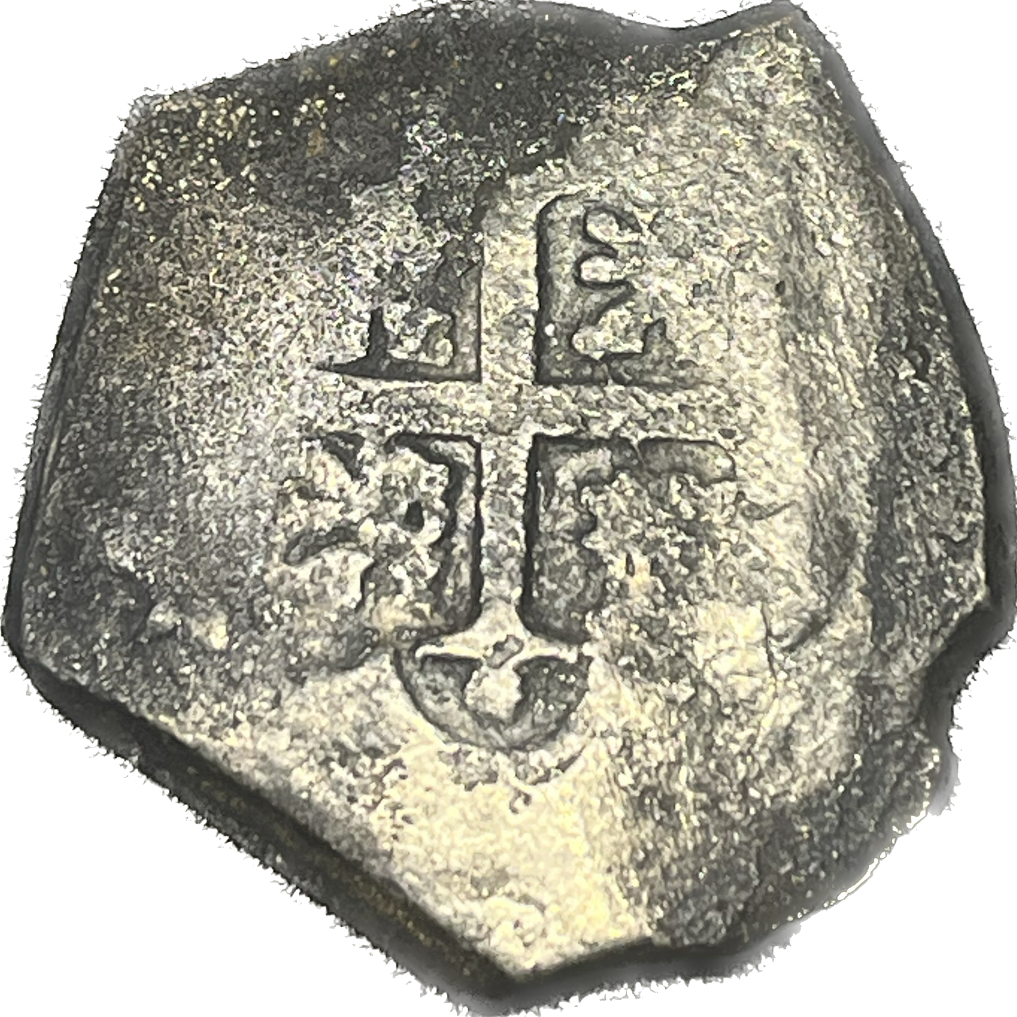 1715 Fleet 8 Reale, 1714 Die Type, Mexico City Mint, Philip V Reign,NV Assayer, 26.7 grams Rare Full Weight, Grade 1, Cobb Coin Co Cert, #242771